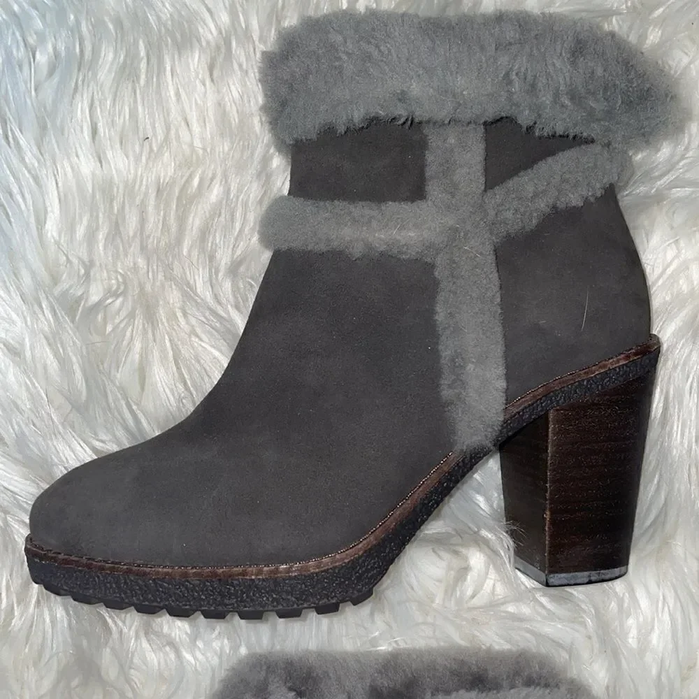 Frye Gray Jen Shearling Boot